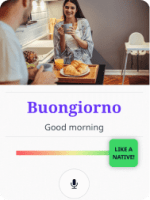 Good morning vocab, buongiorno